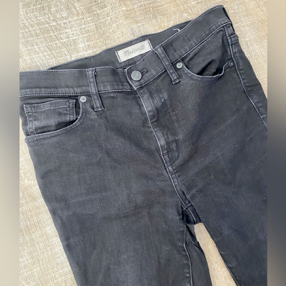 MADEWELL | 9" High Riser Skinny Skinny Jean Black Lunar Women’s 28 Tall - Picture 3 of 14